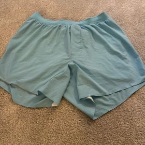 Bright blue lululemon shorts